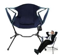 Chaise à bascule de camping, chaise à bascule de camping - Chaises de type hamac Oxford 600D avec sac de transport - Chaise à bascule d'extérieur résistante du dossier qui pivote la chaise pour