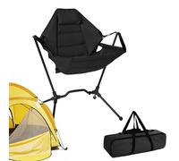 Chaise à bascule de camping - Heavy Duty - Chaises de camping pliantes pour adultes - Robuste - 4 positions - Dossier haut - Chaise pliante surdimensionnée rembourrée pour caravane, dîner, plage