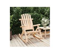 Chaise à bascule de jardin 69x96x101 cm bois massif d'épicéa