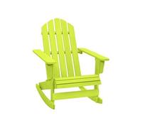 vidaXL Chaise à bascule de jardin Adirondack Bois de sapin massif Vert