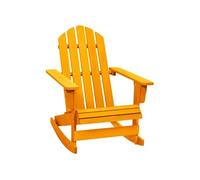 Chaise à bascule de jardin Adirondack bois de sapin orange orange G