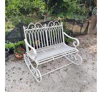 Chaise à bascule d'extérieur - Banc de jardin confortable avec capacité de charge de 250 kg, aucune installation nécessaire pour les cours et les jardins