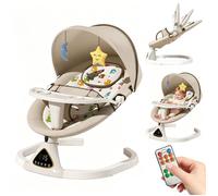 Chaise à bascule électrique pour bébé - balançoire pour bébé - réglable - compagnon de croissance de 0 à 18 mois -avec télécommande