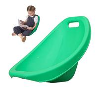 Chaise à bascule ergonomique pour enfants empilable avec support dorsal, parfaite pour les activités intérieures et extérieures, chaise à bascule verte confortable pour enfants