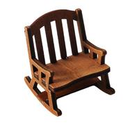 Chaise à Bascule européenne rétro en Bois échelle 1:12 pour Maison de - Miniature en Bois pour Maison de | décoration Arbre de Noël, modèle Artisanal Fait à la Main