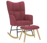 Chaise à bascule Gris foncé Tissu chaise chaise de relaxation vidaXL