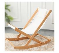 Chaise à bascule inclinable, chaise longue d'intérieur zéro gravité, chaise d'appoint moderne en bois du milieu du siècle, chaise pliante portable pour salon et cour