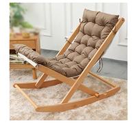 Chaise à bascule inclinable, chaise longue d'intérieur zéro gravité, chaise d'appoint moderne en bois du milieu du siècle, chaise pliante portable pour salon et cour