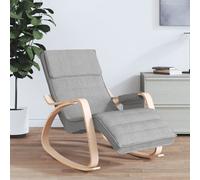 Chaise à bascule Marron foncé Tissu chaise siège de salon bascule vidaXL