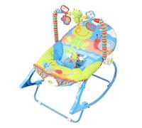 Chaise à Bascule pour bébé, Jouet en Forme D'animal de Dessin animé Mignon, Musique Ergonomique Réglable, Siège Vibrant pour bébé, avec Sangle de Fixation, pour bébé