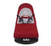 Chaise à bascule pour chien, chaise transat réglable en hauteur, portable pour petits chiens, chiots, chats (tissu en coton rouge vin)