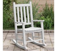 vidaXL Chaise à bascule pour enfants Noir – Bois de peuplier massif