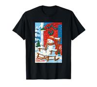 Chaise à Bascule relaxante en Forme de Bonhomme de Neige T-Shirt
