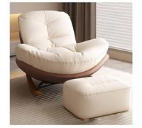 Chaise à bascule rembourrée moderne avec repose-pieds pour chambre d'enfant confortable à bascule inclinable pour petit espace de salon (couleur : roche)