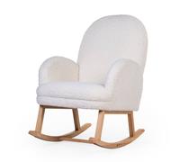 Chaise à bascule tissu teddy blanc TU