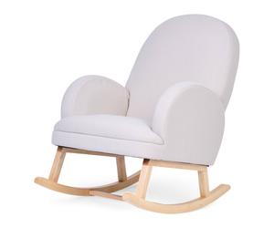 Chaise À Bascule Tissu Teddy Neutre TU