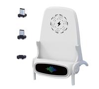 Chaise À Chargeur Rapide sans Fil - Support De Téléphone PC ABS, De Charge Magnétique, Station d'accueil De Bureau Portable, Support Universel pour Smartphone | Station De Recharge sans Fil Ra