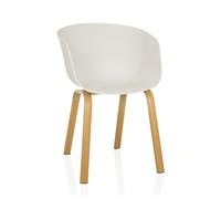 Chaise à coque - hjh LIVING - OSLO W - Blanc - Plastique