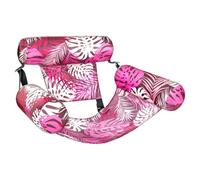 Chaise À Eau Gonflable - Hamac Flottant, Radeau À Nouilles, Tapis De Relaxation Élégant Imprimé Feuilles, Siège De Soutien Léger 76 X 40,5 X 61 Cm | Family River Home Resort Loisirs De Vacances En Ple