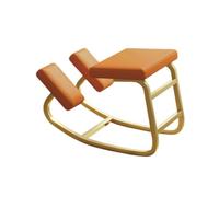 Chaise à Genoux, correcteur de Posture de Bureau, siège Ergonomique et Mobile for Genoux, Tabouret d'ordinateur for Une Bonne Posture, Bureau à Domicile(Orange,75x50x45cm-Gold)