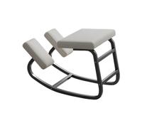 Chaise à Genoux, correcteur de Posture de Bureau, siège Ergonomique et Mobile for Genoux, Tabouret d'ordinateur for Une Bonne Posture, Bureau à Domicile(White,75x50x45cm-Black)