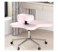 Chaise à Genoux Ergonomique Chaise de Bureau Ergonomique Mobile à Jambes croisées, siège de méditation en Similicuir sans Dossier avec Roues à 360° pour Les Amateurs de Yoga, Les Personnes s