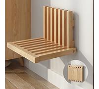 Chaise à langer murale pliable en bois - Banc à chaussures pour chambre à coucher, salle de bain, entrée, salon - Chaise pliante