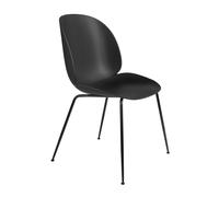 Beetle Chair Chaise de salle à manger Non rembourrée Noir Cadre conique Noir Gubi - 5710902866387