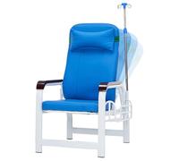 Chaise à perfusion entièrement inclinable avec support réglable et support IV, chaise de salle d'attente douce pour clinique à domicile, idéale pour hôpital et laboratoire de recherche