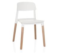 Chaise de salle à manger / chaise visiteur SCANDI E blanc