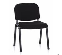 Chaise à quatre pieds - hjh OFFICE - XT 600 SW - Noir - Tissu