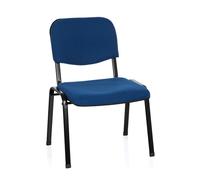 Chaise à quatre pieds - hjh OFFICE - XT 600 XL - Bleu - Tissu