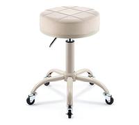 Chaise à roulettes, chaise de chariot pour l'atelier de garage, tabouret réglable pour le mécanicien pneumatique, chaise pivotante de 360 degrés, tabouret rond pour mécanicien pour l'atelier,