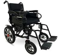 Chaise à roulettes électrique pliable automatique pour personnes handicapées et âgées, autonomie 20 km, accoudoirs sollvéables, siège rembourré, capacité de charge 120 kg