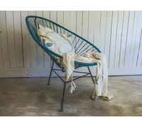 Chaise Acapulco Chair Acapulco Design turquoise, 70x92x95 cm