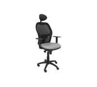 Chaise Accoudoirs En T Pivotant Bali Fabric Noir, Gris Clair - Piqueras Y Crespo Jorquera Noir