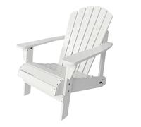 AXI - Chaise Adirondack Carmen - Accoudoirs, Bois FSC, Blanche, 90x78x93 cm