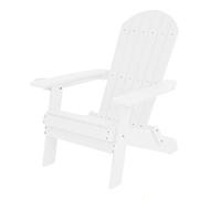 Chaise Adirondack Accoudoirs, Plastique, White, 84,5x77x95,5 Cm
