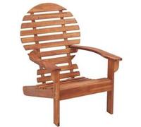 Chaise Adirondack Bois d acacia massif Marron G