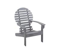 Chaise Adirondack Bois d'acacia massif Gris