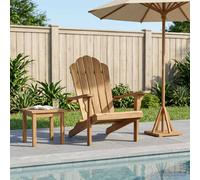 Chaise Adirondack de jardin Naturel Bois de teck massif fauteuil jardin vidaXL v