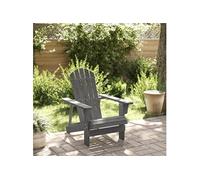 vidaXL Chaise Adirondack Gris 69x85x90,5 cm Bois Massif de Sapin, Chaise de Jardin, siège d'extérieur, Chaise d'extérieur, siège de Jardin