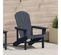 vidaXL Chaise Adirondack 74x82x91 cm HDPE Gris clair