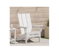 Chaise Adirondack pliable Blanche 74,5x80,5x90 cm HDPE