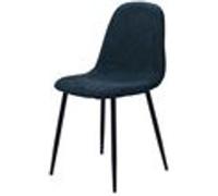 Chaise Ariane bleue (lot de 2) - Amadeus - Bleu - Tissu Bleu