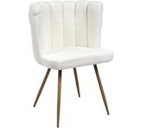 Chaise Ariel bouclette blanc Blanc G