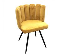 Chaise Ariel Revêtement en Velours - Jaune