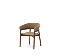 Chaise Arinella en bois d'acacia massif avec finition naturelle et corde beige 100% FSC