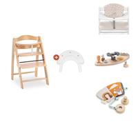 Chaise Arketa N Play Beech avec plateau de jeu+ Réducteur de chaise + Jeu Play Reading + Play Cockpit