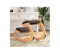 vidaXL Chaise assis-genoux ergonomique marron 55x84x55 cm contreplaqué de bouleau